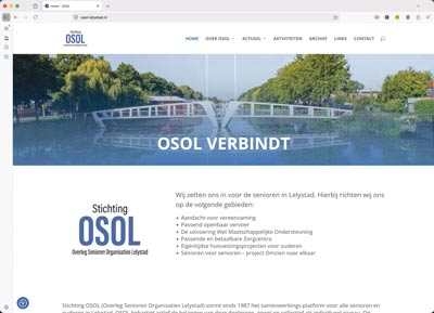 Nieuwe website voor stichting OSOL